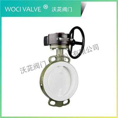 D371F46 Fluorine Lined Wafer Butterfly Valve
