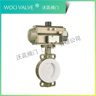 D671F Pneumatic PTFE Butterfly Valve